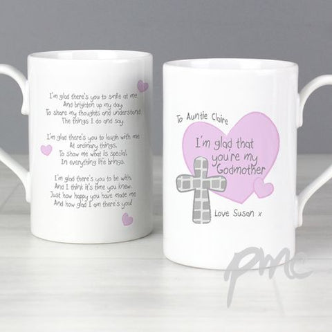 Personalised Godmother Slim Mug