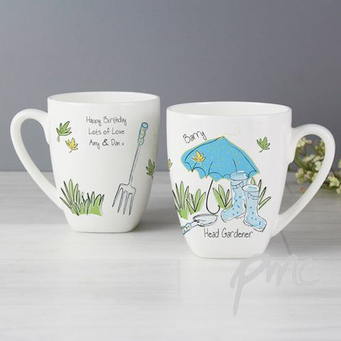 Personalised Blue Umbrella Mug