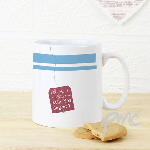 Personalised Tea Label Mug