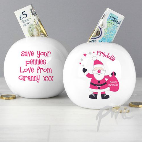 Personalised Santa Money Box