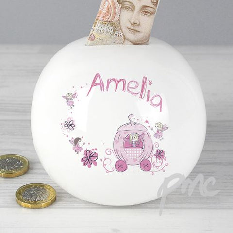 Personalised Pumpkin Fairy Money Box