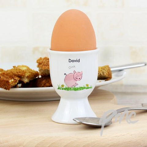 Personalised Oink Egg Cup