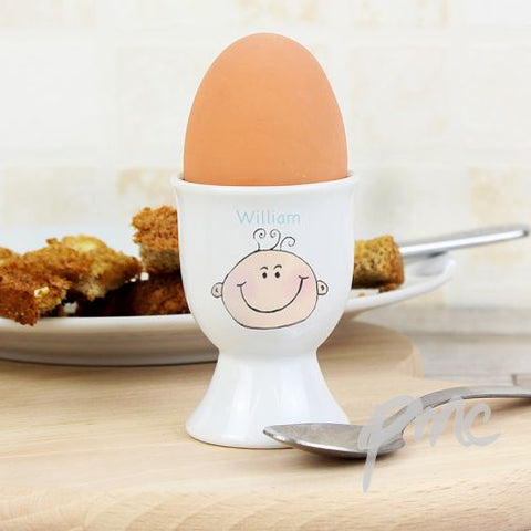 Personalised Baby Boy Egg Cup