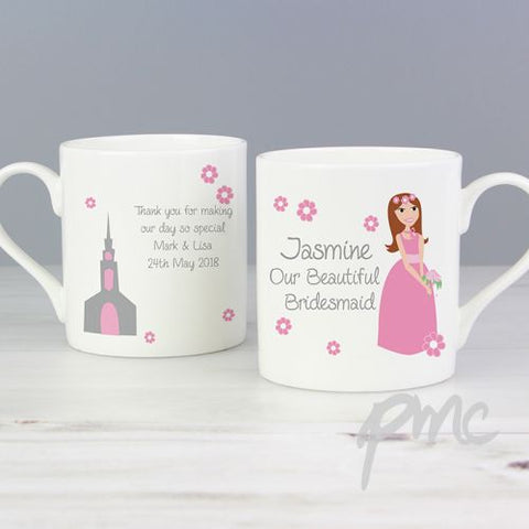 Personalised Fabulous Bridesmaid Mug