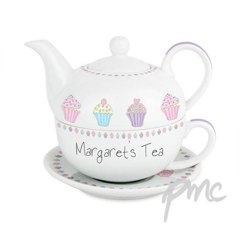 Personalised Cupcake Tea for One
