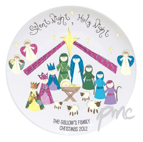 Personalised Silent Night Keepsake Plate