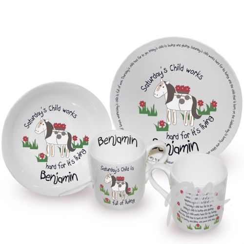 Personalised Saturdays Child Breakfast Set