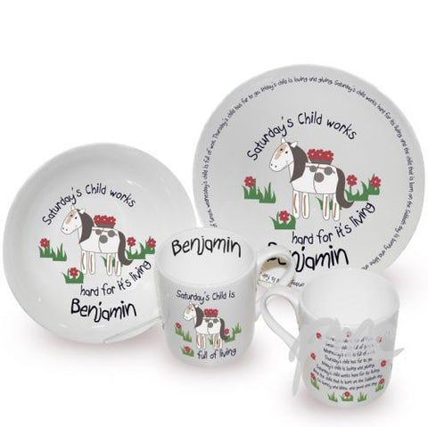 Personalised Saturdays Child Breakfast Set