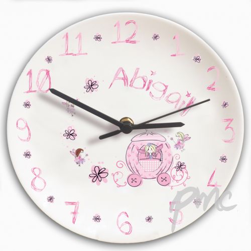 Personalised Pumpkin Fairy Clock