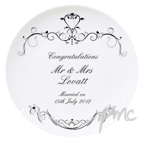 Personalised Ornate Swirl Plate