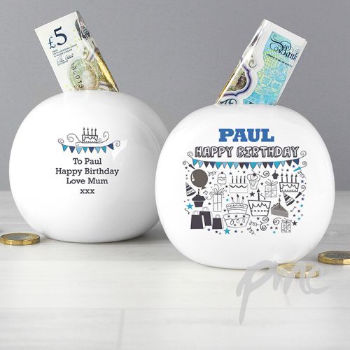 Personalised Birthday Money Box