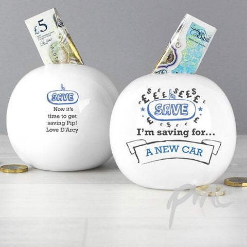 Personalised Saving For Money Box
