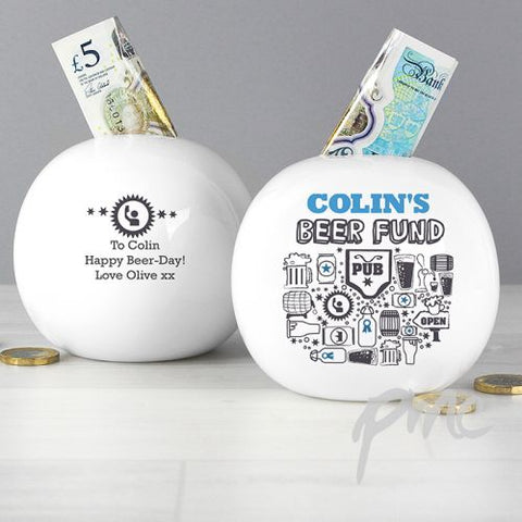 Personalised Beer Money Box