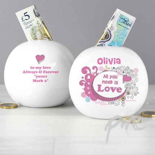 Personalised Doodle Money Box