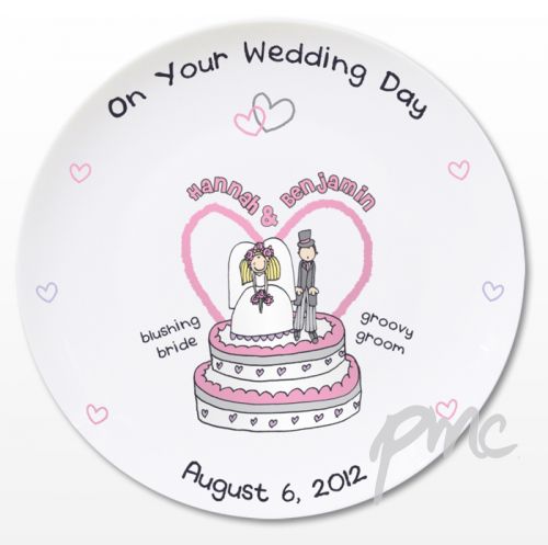 Personalised Bang on the Door Wedding Plate