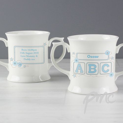 Personalised Blue ABC Loving Mug