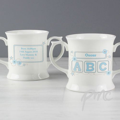 Personalised Blue ABC Loving Mug