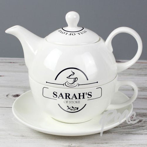 Personalised Full of Love Tea for One