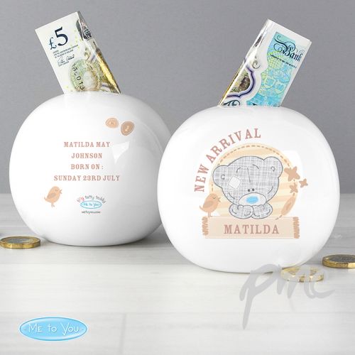 Personalised Tiny Tatty Teddy Money Box
