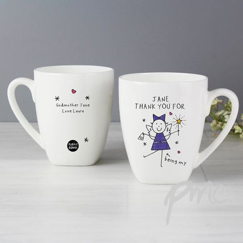 Personalised Purple Ronnie Fairy Latte Mug