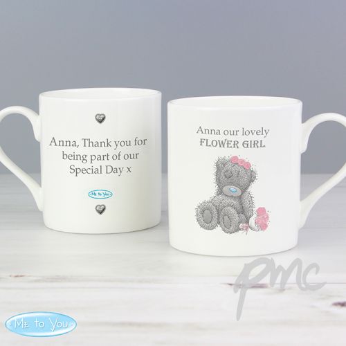 Personalised Me To You Girls Wedding Balmoral Mug