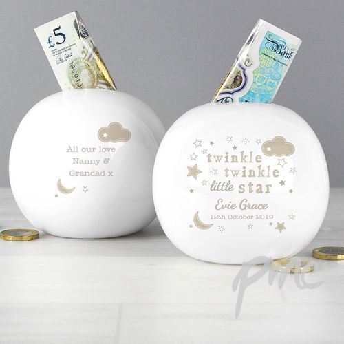 Personalised Twinkle Twinkle Money Box