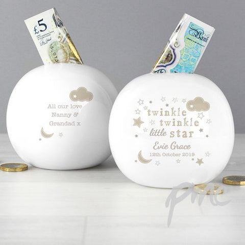 Personalised Twinkle Twinkle Money Box