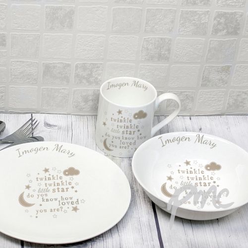 Personalised Twinkle Twinkle Breakfast Set