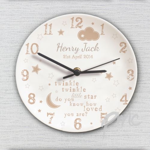 Personalised Twinkle Twinkle Clock
