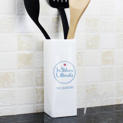 Personalised Kitchen Utensils Pot