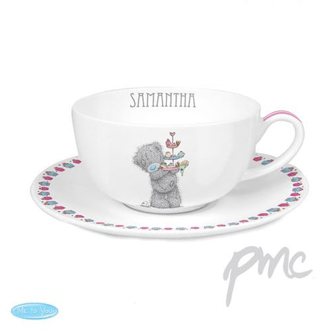 Personalised Me To You Cupcake Teacup & Saucer