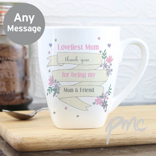 Personalised Garden Bloom Latte Mug