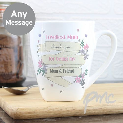 Personalised Garden Bloom Latte Mug