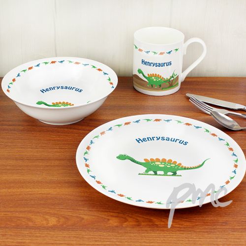 Personalised Dinosaur Breakfast Set
