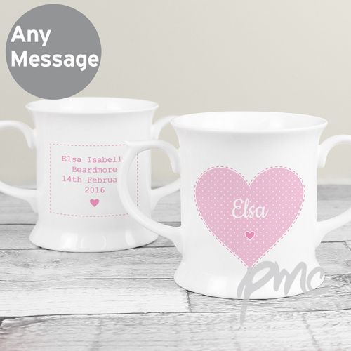 Personalised Stitch & Dot Baby Girl Loving Mug