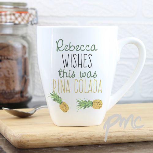 Personalised Pineapple Latte Mug
