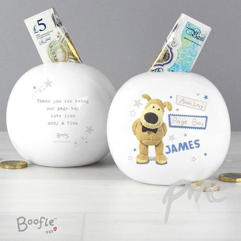 Personalised Boofle Boys Wedding Money Box