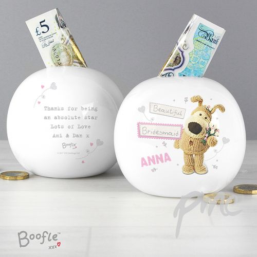Personalised Boofle Girls Wedding Money Box