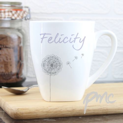 Personalised Dandelion Latte Mug