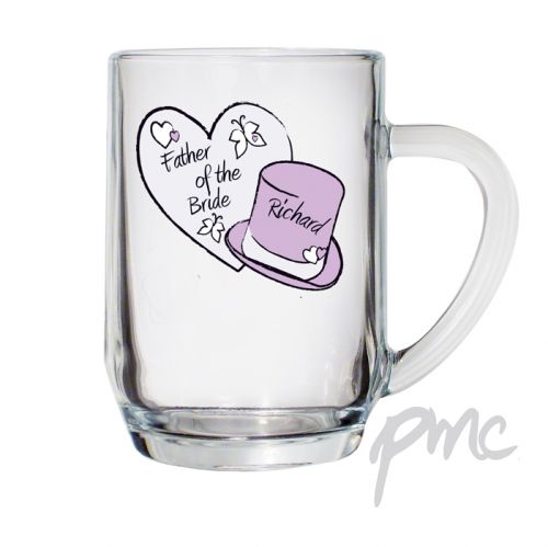 Personalised Butterfly Hats Wedding Tankard