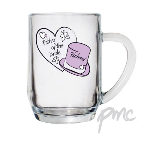 Personalised Butterfly Hats Wedding Tankard