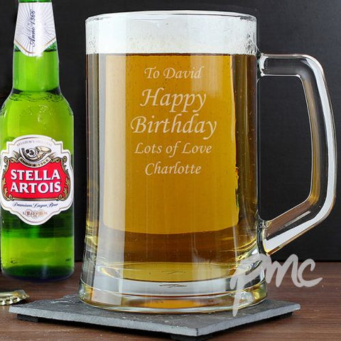 Personalised Stern Tankard & Beer Set