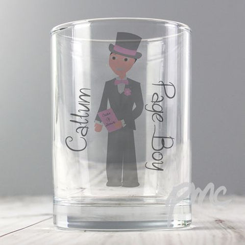 Personalised Fabulous Page Boy Juice Glass
