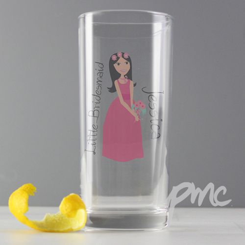 Personalised Fabulous Little Bridesmaid/Flower Girl Hi Ball Glass