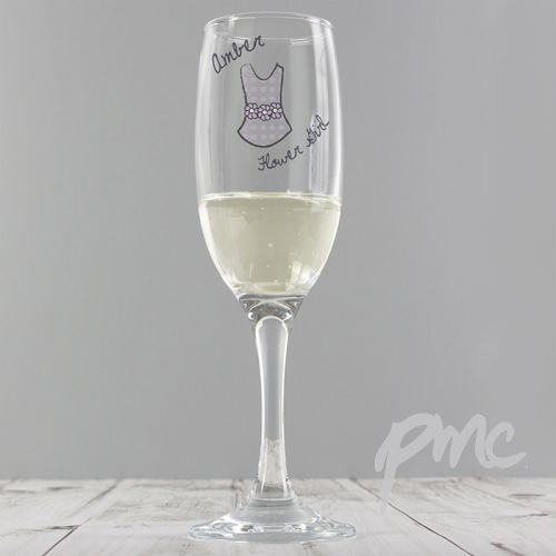 Personalised Dotty Wedding Young Female Flute