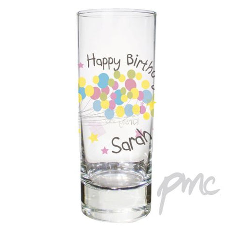 Personalised Birthday Balloon Shot Glass