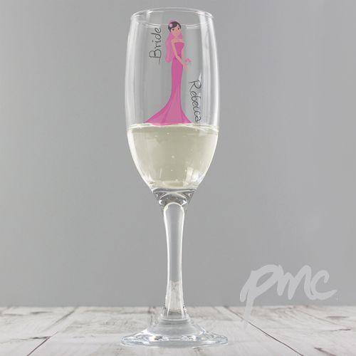 Personalised Fabulous Bride Flute