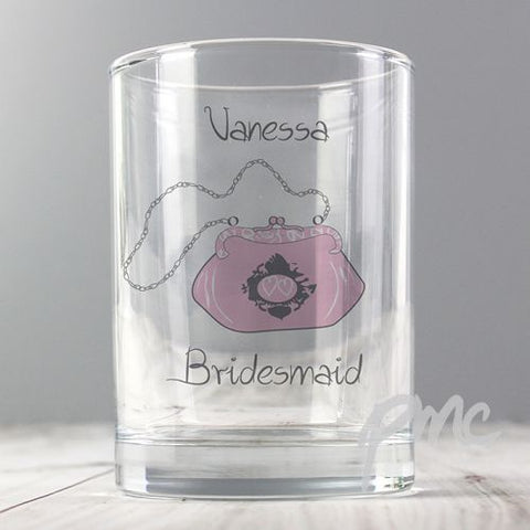 Personalised Wedding Bag Juice Glass