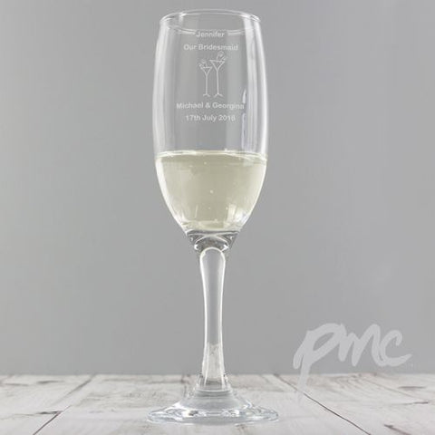 Personalised Designer Champagne Flute-Flute