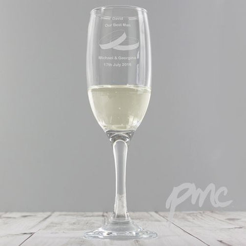 Personalised Designer Champagne Flute-Rings